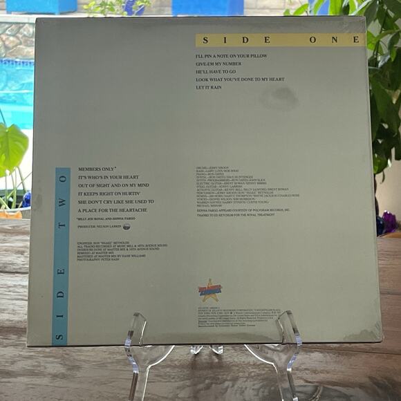 Billy Joe Royal The Royal Treatment Vinyl LP 1987 Atlantic Sealed - Picture 2 of 2